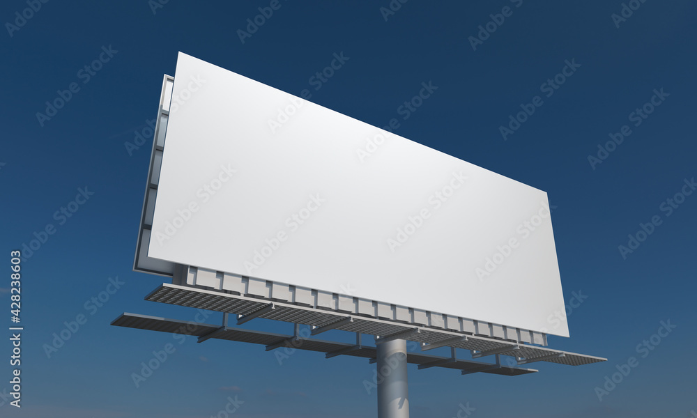 Poster 3d rendering of a billboard sign with blank space - perfect for your content