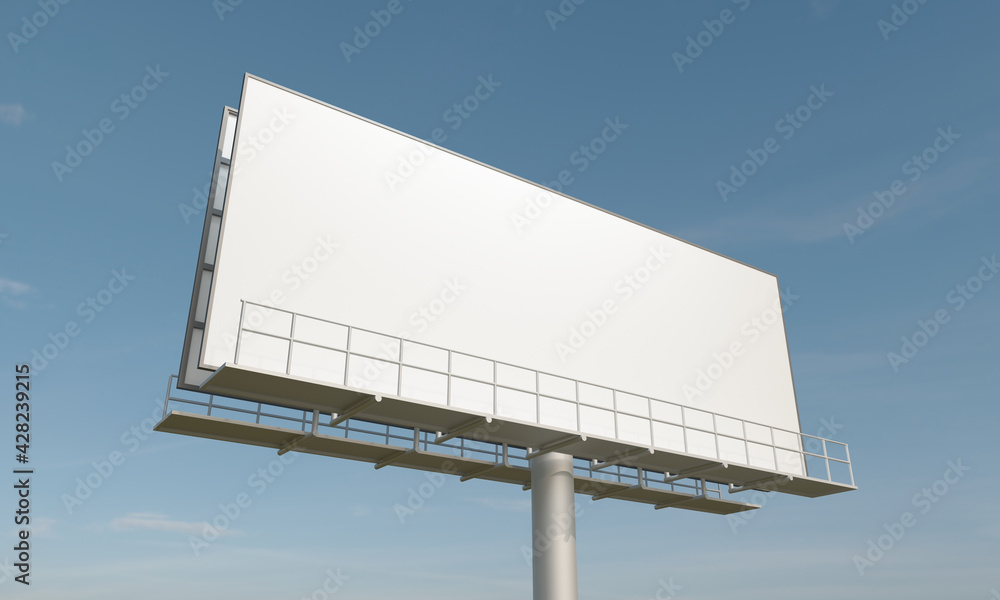 Poster 3d rendering of a billboard sign with blank space - perfect for your content