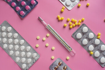 Medicines on the table