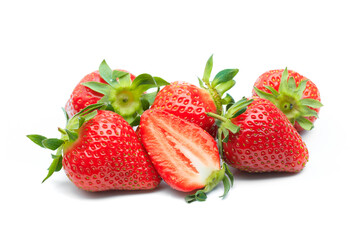 Red berry strawberry isolated on white background- Image