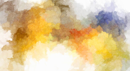 Watercolor painted background. Abstract Illustration wallpaper. Brush stroked painting. 2D Illustration.