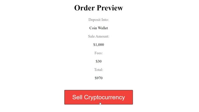 Mouse Cursor Slides Over And Clicks Sell Cryptocurrency on Web Page. Device Screen View of Cursor Clicking Selling Crypto Coin of Company Online. Trading or Investment Viewpoint of Over The Internet N