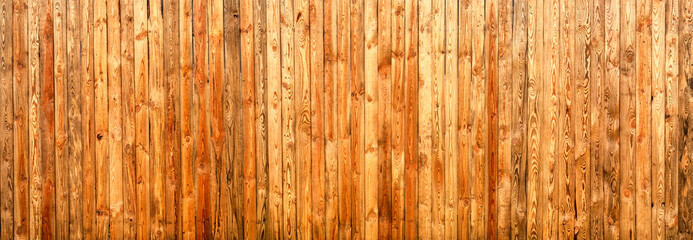 Fototapeta na wymiar Brown old wooden fence texture or background.