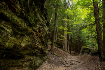 Wall of the Ledges Alongside Trail in Cuyahoga Valley © kellyvandellen