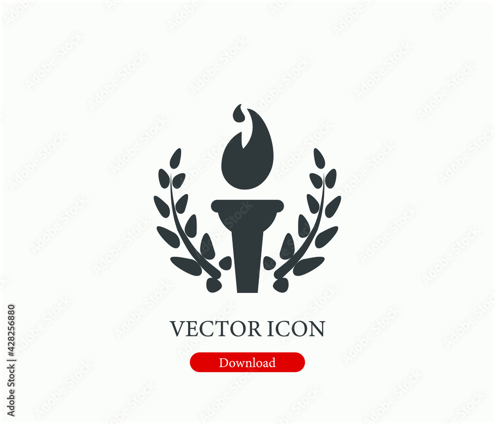 Poster honor vector icon. editable stroke. linear style sign for use on web design and mobile apps, logo. s