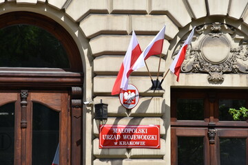 święto narodowe, 1 majowe, 3 maja, flaga Polski, symbol narodowy, Kraków - obrazy, fototapety, plakaty