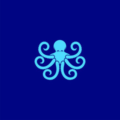 octopus logo or icon vector art