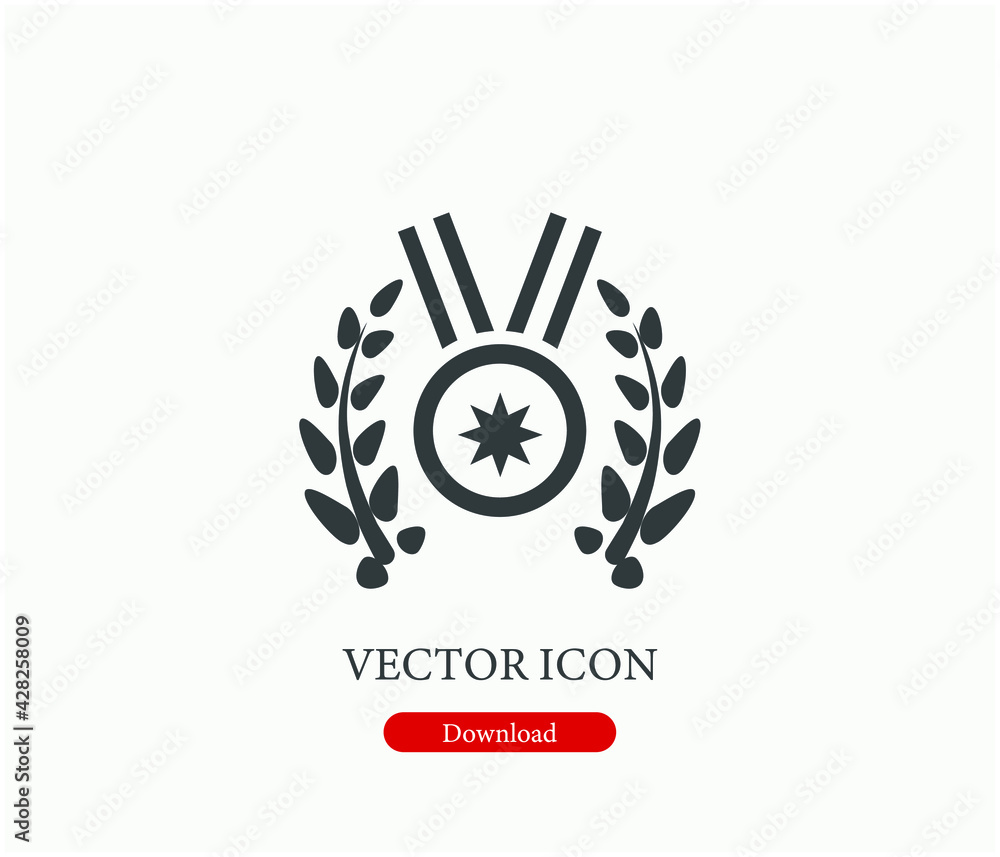 Poster award vector icon. editable stroke. linear style sign for use on web design and mobile apps, logo. s