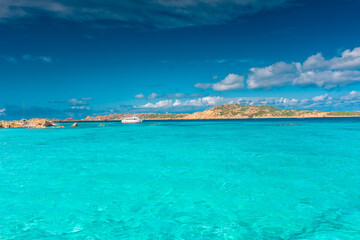 Obraz na płótnie Canvas Amazing crystal clear waters of Maddalena Archipelago, Sardinia Italy