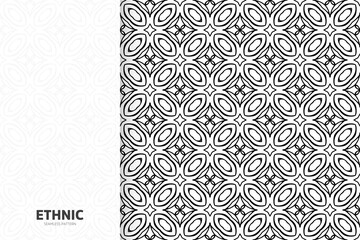 Seamless tribal texture geometric design