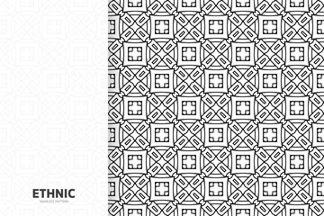 Fototapeta premium Seamless tribal texture geometric design