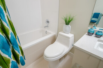 Fragment of a luxury bathroom