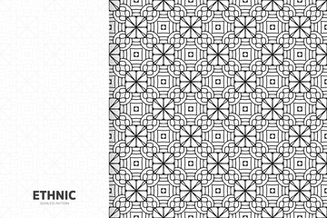 Obraz premium Seamless tribal texture geometric design