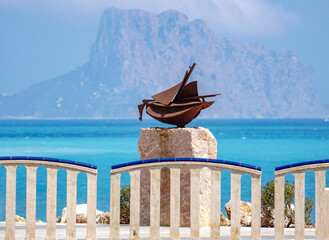 Altea, Spain - beach on a sunny day