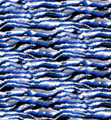 Seamless animal ikat zebra pattern.