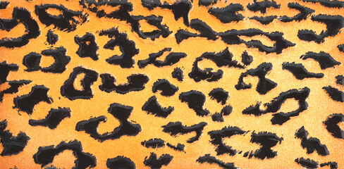 ceramic tile leopard imitation skin. Skin texture background