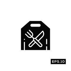 Food delivery icon. Online food delivery icon Vector Illustration Template For Web and Mobile