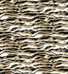 Seamless animal ikat zebra pattern.