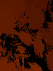 Creative abstract painting with wild brushstrokes. Background with artistic brush strokes. Colorful and vibrant illustration. Painted art.