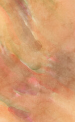 Watercolor abstract painting with pastel colors. Soft color painted illustration of calming composition for poster, wall art, banner, card, book cover or packaging. Modern brush strokes painting.