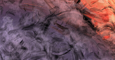 Modern art. Brushed Painted Abstract Background. Brush stroked painting. Strokes of paint. 2D Illustration.´