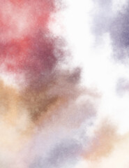 Watercolor painted background. Abstract Illustration wallpaper. Brush stroked painting. 2D Illustration.