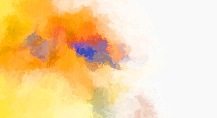 Watercolor painted background. Abstract Illustration wallpaper. Brush stroked painting. 2D Illustration.