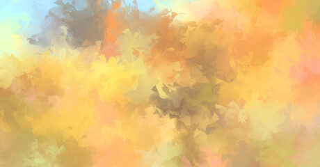 Brushed Painted Abstract Background. Brush stroked painting. Artistic vibrant and colorful wallpaper.