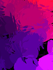 Wall art. Unique and creative illustration. Brush stroked painting. Abstract background of colorful brush strokes. Brushed vibrant wallpaper. Painted artistic creation.