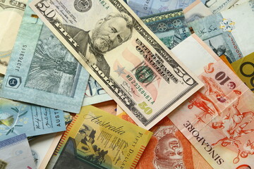 Close up of banknote