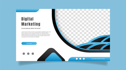 Digital marketing banner template. - Vector.