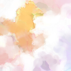 Obraz premium Crazy watercolor random pattern. Creative abstraction. Modern art painting. 2d illustration. Digital texture wallpaper. Artistic watercolored backdrop material.