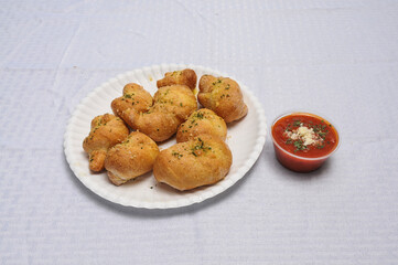 Delicious garlic knots