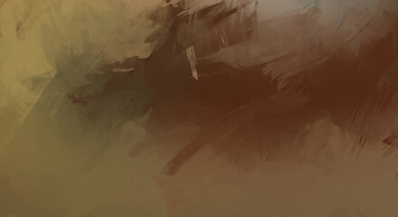 Abstract background of colorful brush strokes. Brushed vibrant wallpaper. Painted artistic creation. Unique and creative illustration.