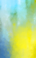 Naklejka premium Brushed Painted Abstract Background. Brush stroked painting. Artistic vibrant and colorful wallpaper..