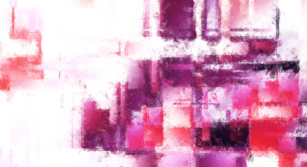 Modern art. Colorful contemporary artwork. Color strokes of paint. Brushstrokes on abstract background. Brush painting. Unique wall art.