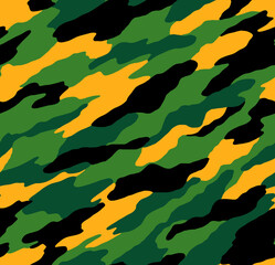 Seamless camouflage pattern, modern camouflage print.
