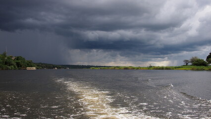 a break in the weather of savanna (Chobe National Park of Botswana)