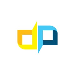 dp letter  icon illustration vector design