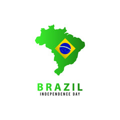 brazil independence day vector template. design for banner, greeting cards or print.