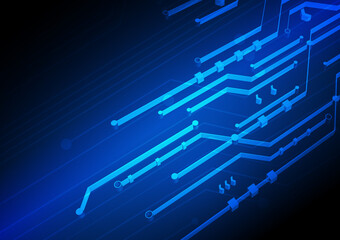 Circuit technology background with hi-tech digital