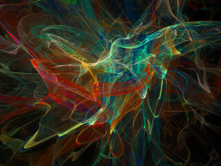 surreal futuristic digital 3d design art abstract background fractal illustration for meditation and decoration wallpaper