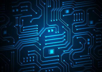 Circuit technology background with hi-tech digital