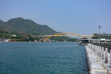 Kone ohashi bridge at Ikuchi island in Onomichi-city, Hiroshima, Japan