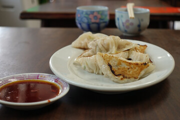 Gyoza of Chinese restaurant in Japan