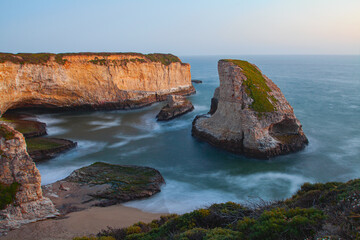 Fototapeta premium Shark Fin Cove Beach, California