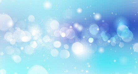 Obraz premium Blue abstract bokeh background