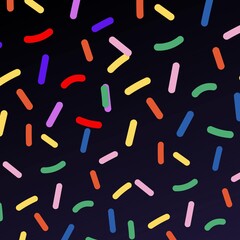 sprinkles donut glaze confetti decoration design