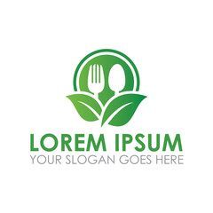 nature food vector , restaurant logo