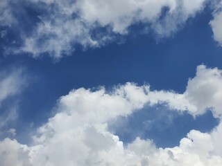 blue sky with clouds